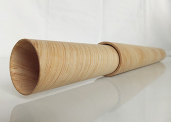竹薄板合板（竹シート）丸パイプ